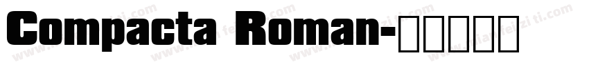 Compacta Roman字体转换